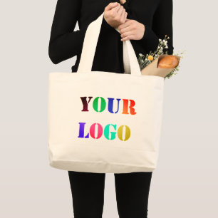 Your Logo Business Promotional Personalised Modern Large Tote Bag