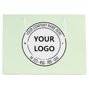 Your Logo Business Promotional Simple Personalised Large Gift Bag