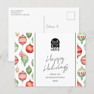 Your Logo Christmas Greetings  Postcard