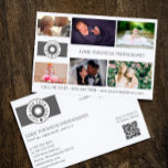 Your Logo Collage Professional Photographer QR Flyer<br><div class="desc">Marketing flyer for a professional photographer personalised with your photos,  logos,  contact information,  custom text,  and QR code.</div>
