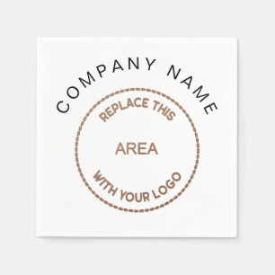 Your Logo Company Name Corporate Napkin
