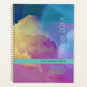 Your Logo/Company Name/Year/Purple Blue Gold Agate Planner