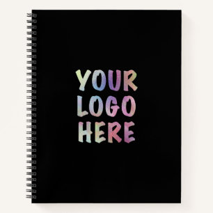 Your Logo Custom Black Notebook