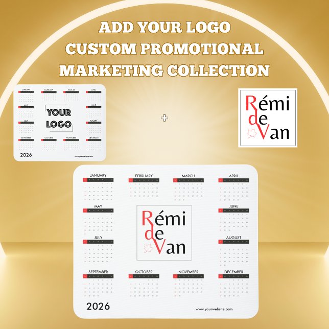 Your Logo Custom Business Marketing 2026 Calender Mouse Mat (Creator Uploaded)