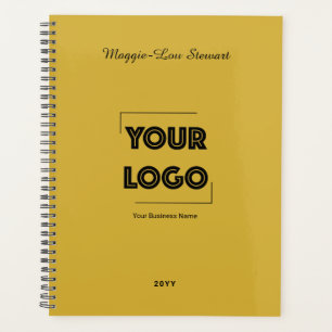 Your Logo Custom Business Marketing Gold Planner