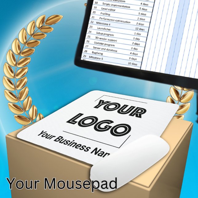 Your Logo Custom Business Marketing Mouse Pad (Creator Uploaded)