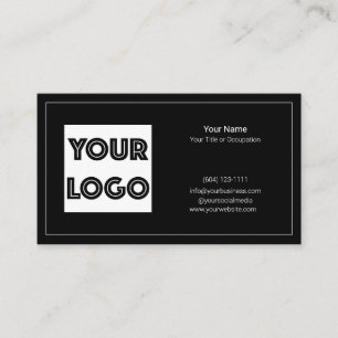 Your Logo Custom QR Code Marketing Business Card