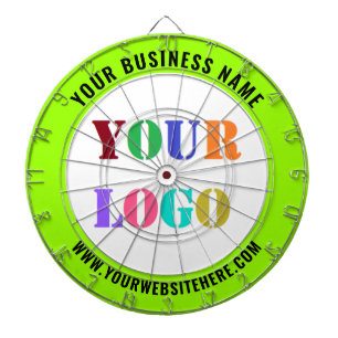 Your Logo Custom Text Colour Business Dart Board