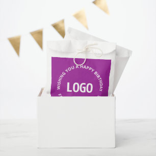 Your Logo & Custom Text   Happy Birthday From… Favour Bags
