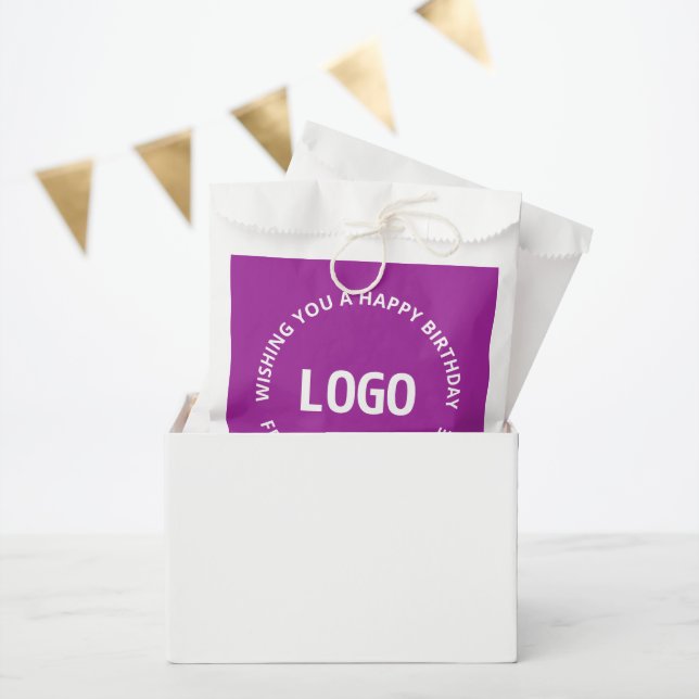 Your Logo & Custom Text | Happy Birthday From… Favour Bags (Party)