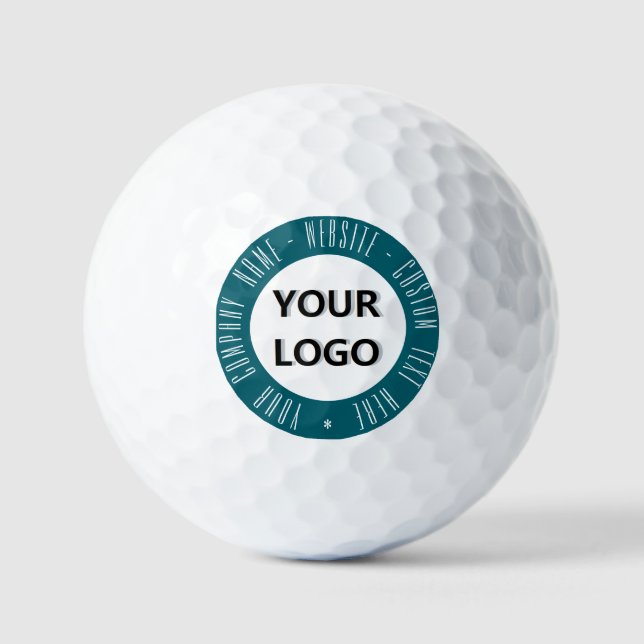 Your Logo Custom Text Stamps Golf Balls Example (Front)