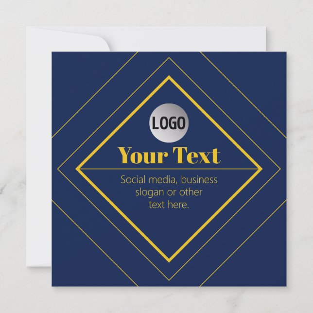 Your Logo & Customisable Design Template (Front)
