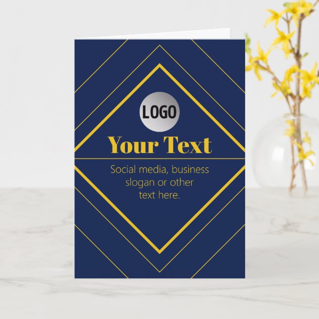 Your Logo & Customisable Design Template (Yellow Flower)