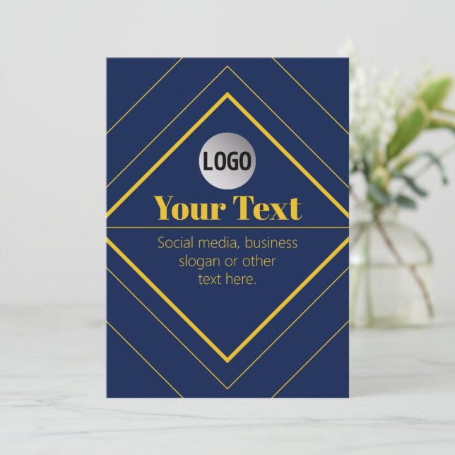 Your Logo & Customisable Design Template (Standing Front)