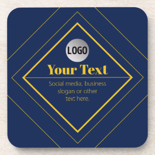 Your Logo & Customisable Design Template Coaster