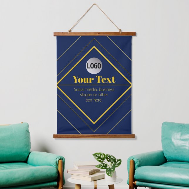 Your Logo & Customisable Design Template Hanging Tapestry (Living Room)
