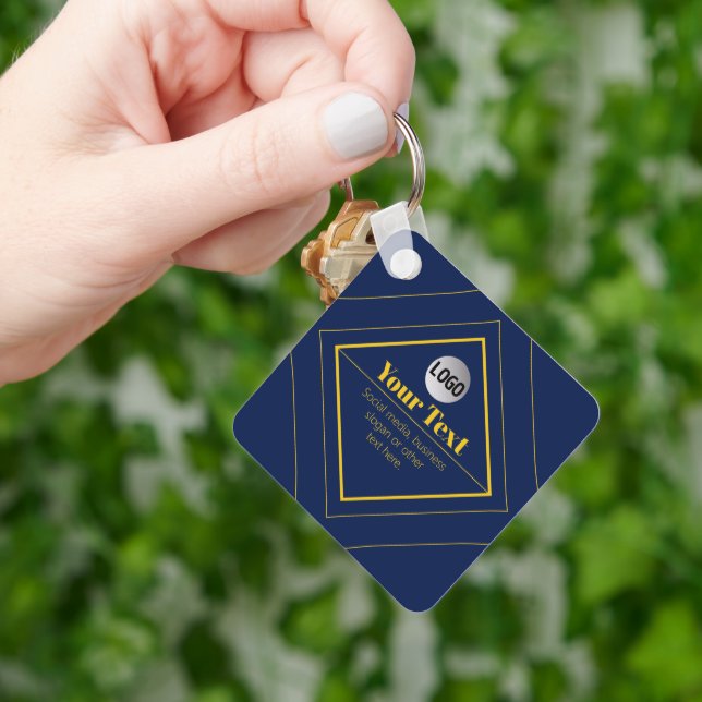 Your Logo & Customisable Design Template Key Ring (Hand)