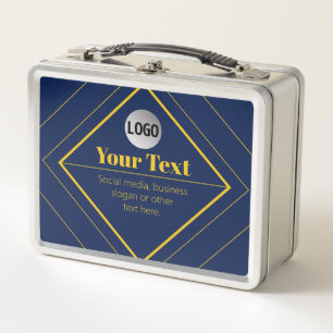 Your Logo & Customisable Design Template Metal Lunch Box