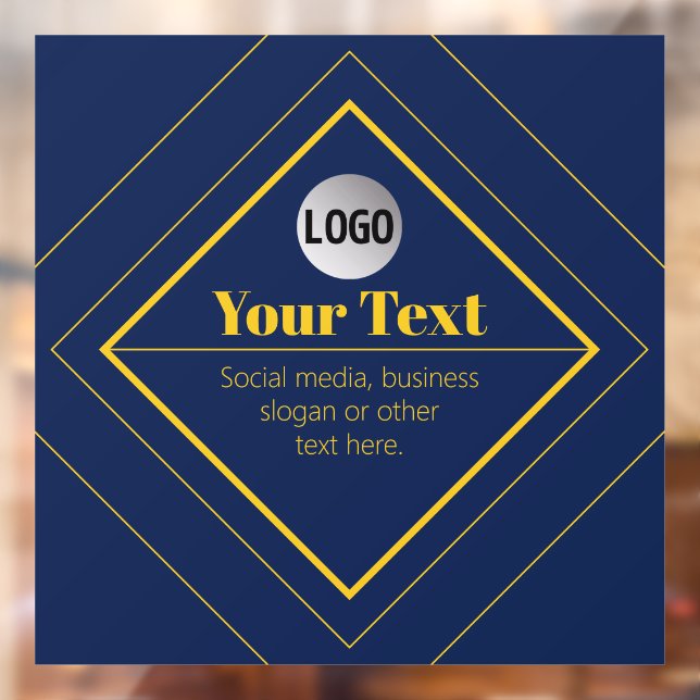 Your Logo & Customisable Design Template Window Cling (Sheet 2)