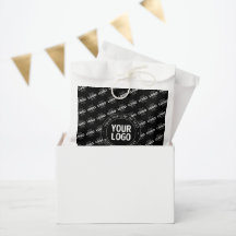 Your Logo & Customisable Text with Logo Pattern