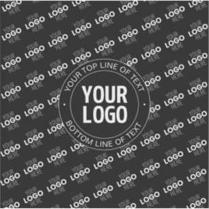 Your Logo & Customizable Text with Logo Pattern