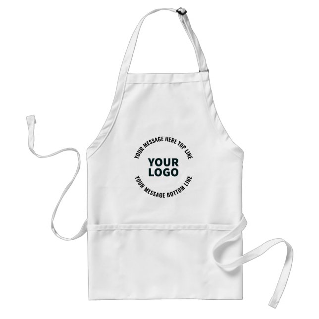 Your Logo Design or Image | Bold Editable Text Standard Apron (Front)