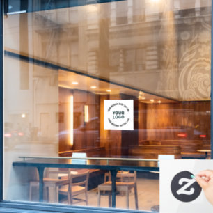 Your Logo Design or Image   Bold Editable Text Window Cling