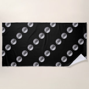 Your Logo, Design or Photo Tiled Diagonally  Beach Towel
