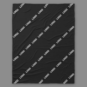 Your Logo, Design or Photo Tiled Diagonally  Fleece Blanket