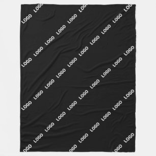 Your Logo, Design or Photo Tiled Diagonally  Fleece Blanket