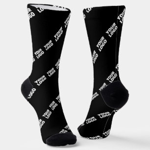 Your Logo, Design or Photo Tiled Diagonally  Socks