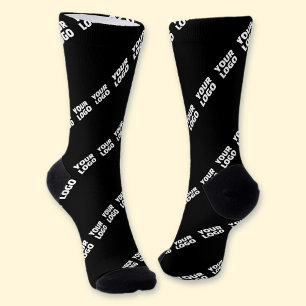 Your Logo, Design or Photo Tiled Diagonally Socks