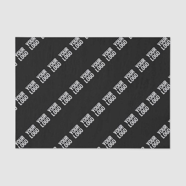 Your Logo, Design or Photo Tiled Diagonally  Tissue Paper (Front)