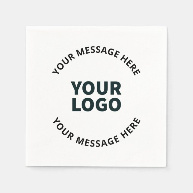 Your Logo, Design, Photo, Artwork or other Image Napkin (Front)