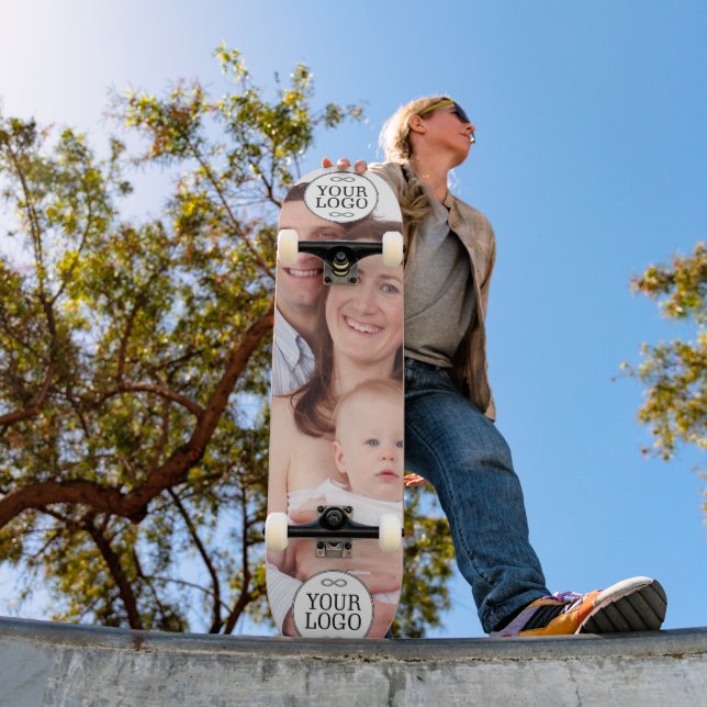 Your Logo - Dot - Background WHITE Skateboard (Outdoor 1)