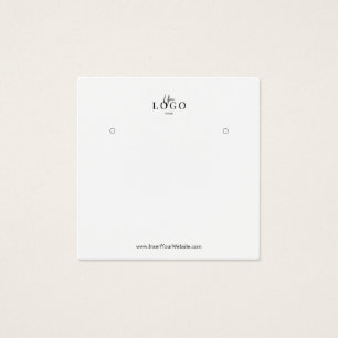 Your Logo Earring Display Card