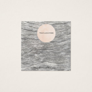 Your Logo Earring Display Card Faded Timber