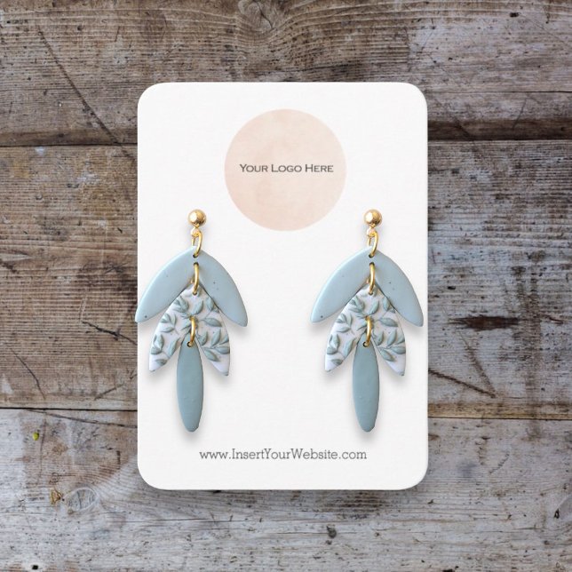 Your Logo Earring Display Card Large Vertical (Creator Uploaded)