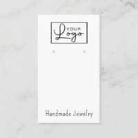 Your Logo Earring Display Social Media QR Code Bus