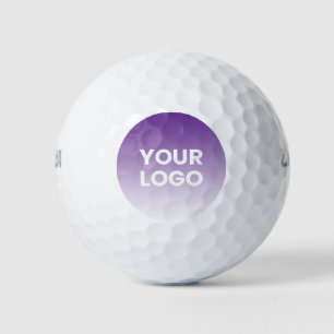 Your Logo & Editable Background Colour Gradient  Golf Balls