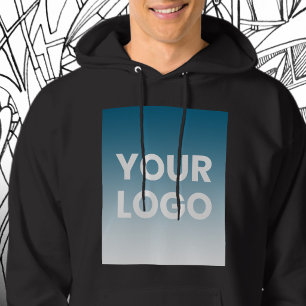 Your Logo & Editable Background Colour Gradient Hoodie