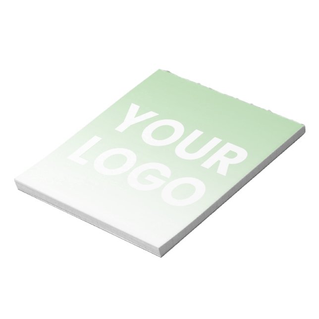 Your Logo & Editable Background Colour Gradient  Notepad (Rotated)