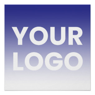 Your Logo & Editable Background Colour Gradient  Poster