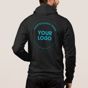 Your Logo Editable Business Name & Website Hoodie