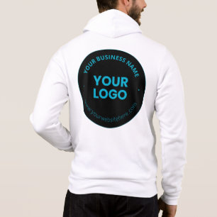 Your Logo Editable Business Name & Website Hoodie