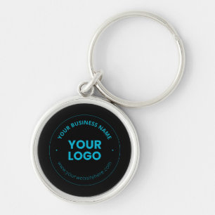 Your Logo   Editable Business Name & Website Key Ring
