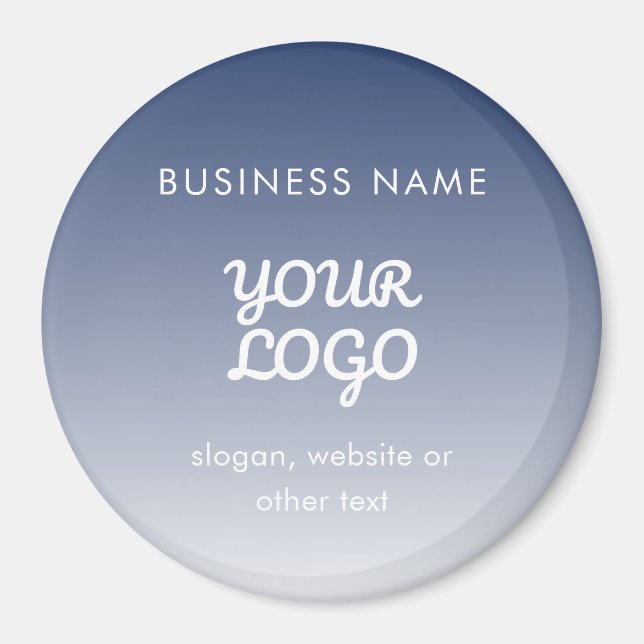 Your Logo Editable Gradient Colour Magnet (Front)