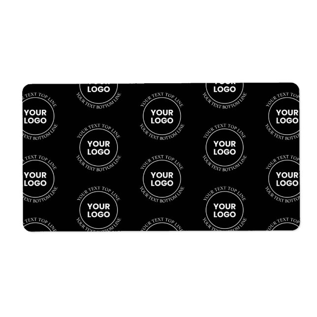 Your Logo & Editable Text | Repeating Pattern  (Front)