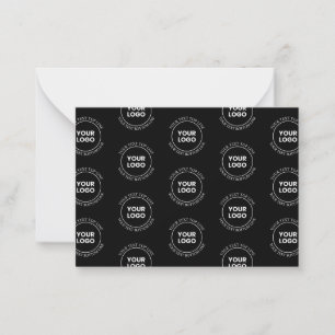 Your Logo & Editable Text   Repeating Pattern  Card