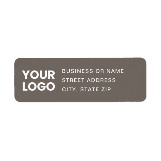 Your Logo & Editable Text Return Address (Front)